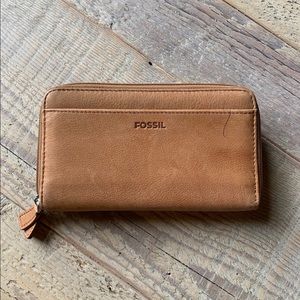 FOSSIL Light Brown Leather Wallet